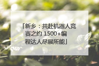 新乡：共赴机器人竞赛之约 1500+编程达人尽展所能