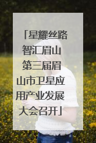 星耀丝路 智汇眉山 第三届眉山市卫星应用产业发展大会召开