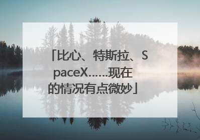 比心、特斯拉、SpaceX……现在的情况有点微妙