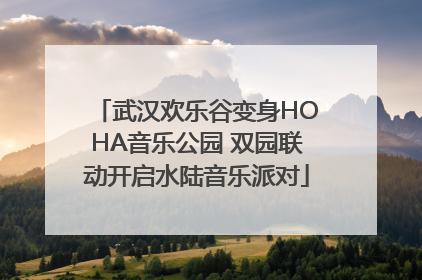 武汉欢乐谷变身HOHA音乐公园 双园联动开启水陆音乐派对