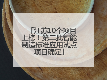 江苏10个项目上榜！第二批智能制造标准应用试点项目确定