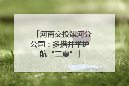 河南交投漯河分公司：多措并举护航“三夏”