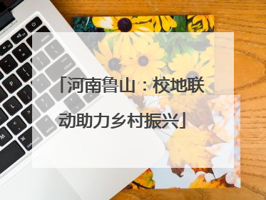 河南鲁山：校地联动助力乡村振兴
