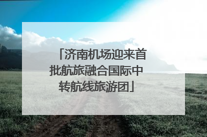 济南机场迎来首批航旅融合国际中转航线旅游团