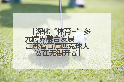 深化“体育+”多元跨界融合发展——江苏省首届匹克球大赛在无锡开赛