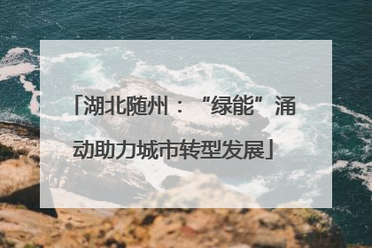 湖北随州：“绿能”涌动助力城市转型发展