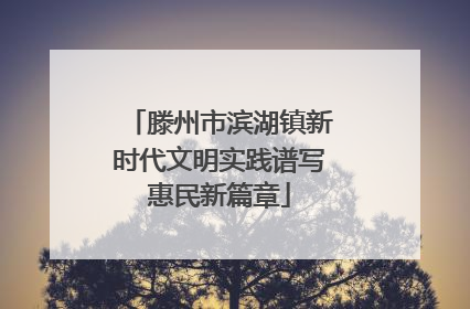 滕州市滨湖镇新时代文明实践谱写惠民新篇章
