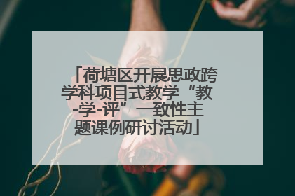 荷塘区开展思政跨学科项目式教学“教-学-评”一致性主题课例研讨活动