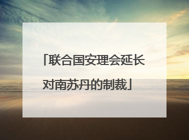 联合国安理会延长对南苏丹的制裁