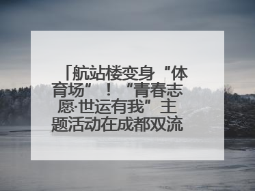 航站楼变身“体育场”！“青春志愿·世运有我”主题活动在成都双流机场举行