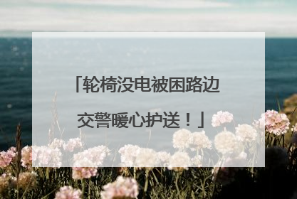 轮椅没电被困路边 交警暖心护送！