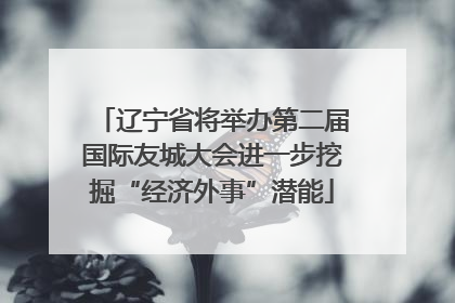 辽宁省将举办第二届国际友城大会进一步挖掘“经济外事”潜能