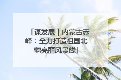谋发展｜内蒙古赤峰：全力打造祖国北疆亮丽风景线