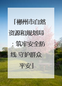 郴州市自然资源和规划局：筑牢安全防线 守护群众平安