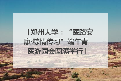 郑州大学：“医路安康·粽情传习”端午青医游园会圆满举行