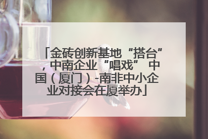 金砖创新基地“搭台”，中南企业“唱戏” 中国（厦门）-南非中小企业对接会在厦举办
