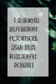 金家岭街道开展新时代文明实践活动 营造和谐美好社区氛围