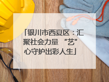 银川市西夏区：汇聚社会力量 “艺”心守护出彩人生