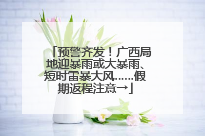 预警齐发！广西局地迎暴雨或大暴雨、短时雷暴大风……假期返程注意→