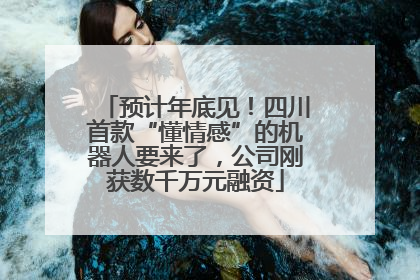 预计年底见！四川首款“懂情感”的机器人要来了，公司刚获数千万元融资