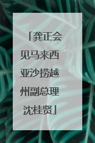 龚正会见马来西亚沙捞越州副总理沈桂贤