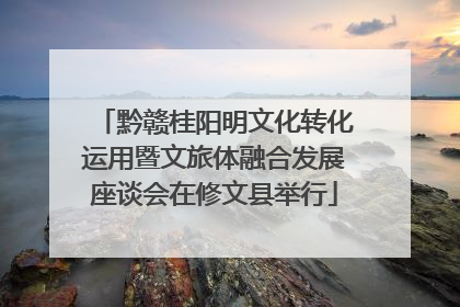 黔赣桂阳明文化转化运用暨文旅体融合发展座谈会在修文县举行