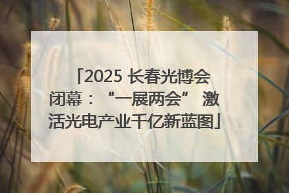 2025 长春光博会闭幕：“一展两会” 激活光电产业千亿新蓝图