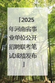 2025年河南省事业单位公开招聘联考笔试成绩发布