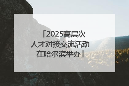 2025高层次人才对接交流活动在哈尔滨举办