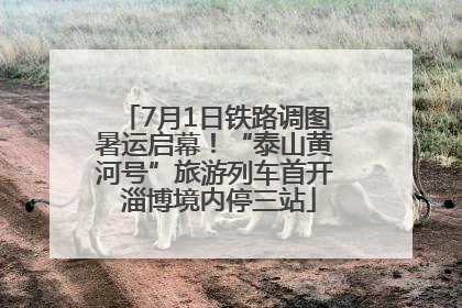 7月1日铁路调图暑运启幕！“泰山黄河号”旅游列车首开 淄博境内停三站