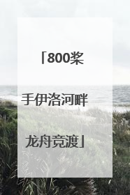 800桨手伊洛河畔龙舟竞渡