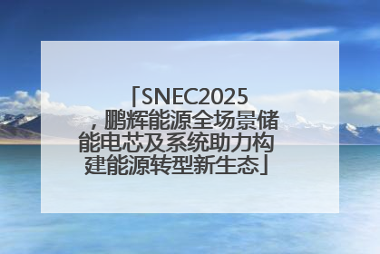 SNEC2025，鹏辉能源全场景储能电芯及系统助力构建能源转型新生态